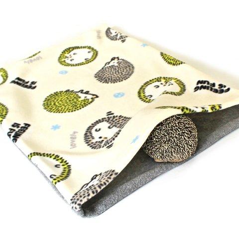 ハリちゃんのわくわくブランケット ハリネズミ アイボリー / Big Soft Blanket for Hedgehog