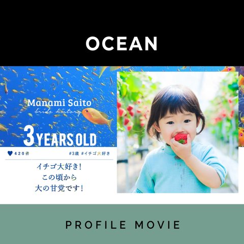 結婚式プロフィールムービー「OCEAN」海が見える結婚式場やサマーウェディング、海がテーマの花嫁におすすめ!