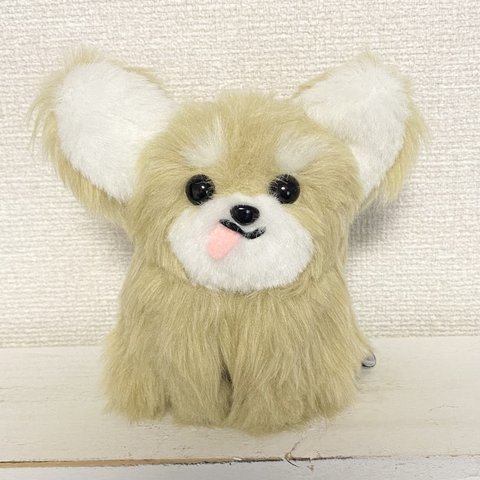 手のひらサイズのチワワちゃんぬいぐるみ(クリーム)