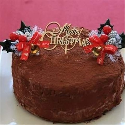 チョコアボカドクリスマスケーキ