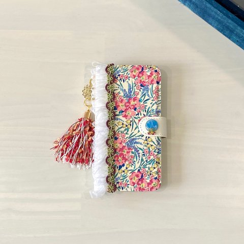 《受注製作》White×tropical iPhoneケース/スマホケース❁♡ほぼ 全機種対応　