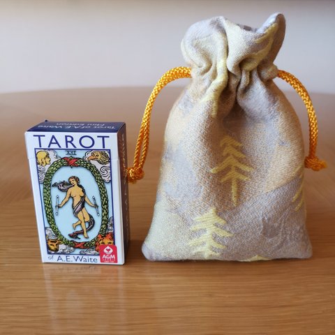 いつも一緒タロットミニ巾着　👝yellow wood編