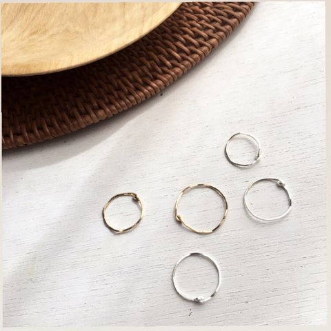 14kgf・silver925 slim wire ring スリムリング