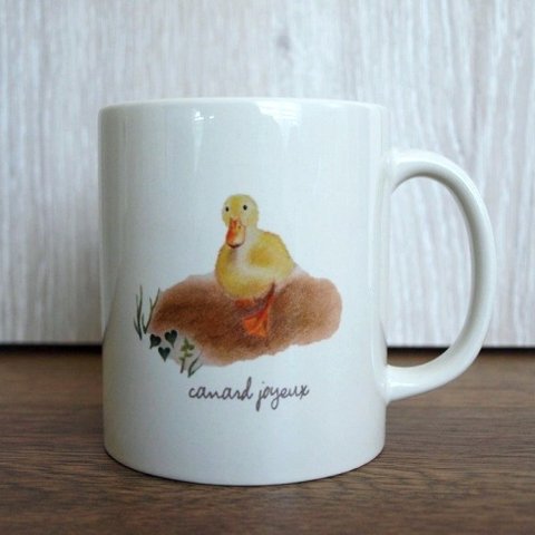 ごきげんあひる マグカップ「canard joyeux」