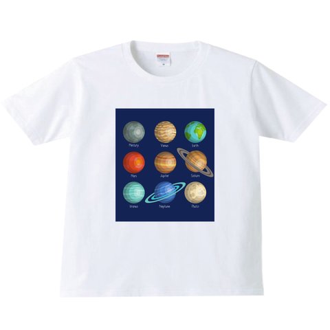 惑星Tシャツ　宇宙　惑星　tシャツ Tシャツ　子供　メンズ　レディース　キッズ　