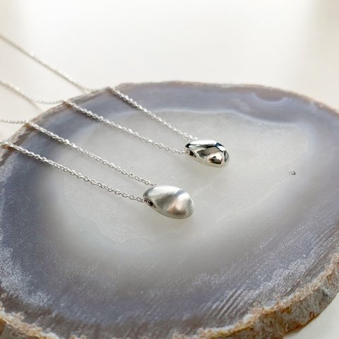 plump necklace(silver925)②マット仕上げ