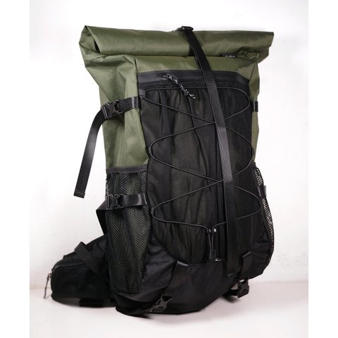 6dots 緑黒 X-Pac 超軽量登山バッグ 20L 30L 40L バークマウンテン55Lバックパック 宿泊登山 日帰り登