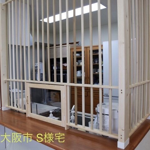 ★ 猫の進入防止柵 L型キッチンカウンター用 ★