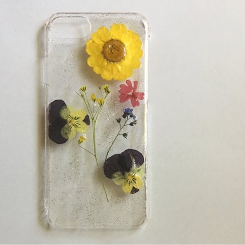 押し花携帯ケース