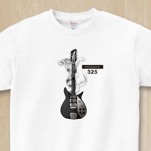 魔法のギター_rickenbacker【7.4oz 厚手生地 ホワイト Tシャツ メンズ レディース 】