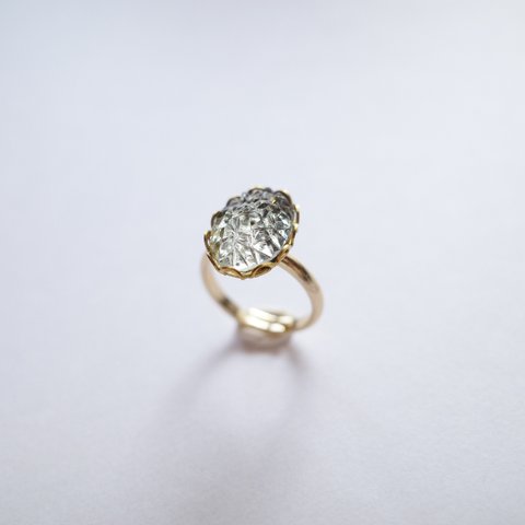 Vintage Glass Ring - 1