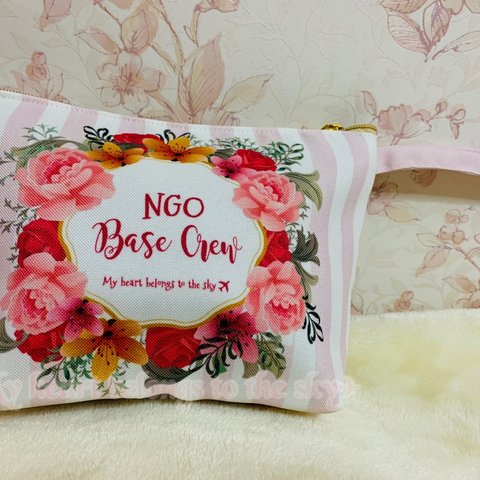 【Sale】NGO BASE CREW飛行機ポーチ