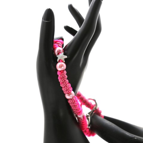 パラコード フレキシブルリード用 ストラップ【ParaWan Bracelet Strap】pink