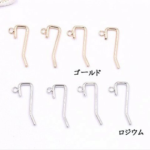 M3232-100-R 100個  ポニーフック ヘアアクセサリー カン付 14×31mm【100ヶ】