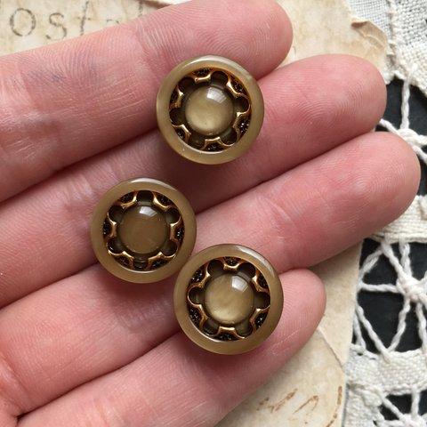 【1個】14mm/japan vintage/アクリルボタン　324-4