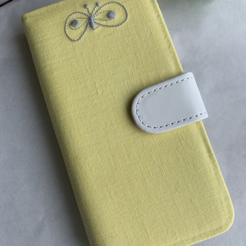 ミナペルホネン　yellow choucho ＊iPhoneケース手帳型