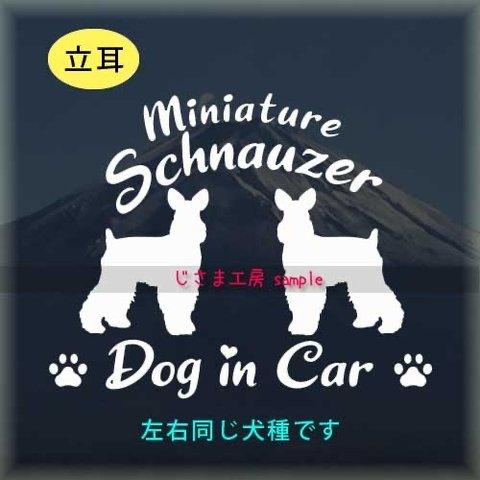 【同一犬種】　かわいい愛犬2頭飼い『DoginCar』シルエットステッカー（ご希望犬種）