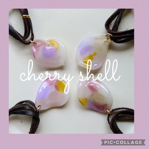 -cherry shell-ネックレス