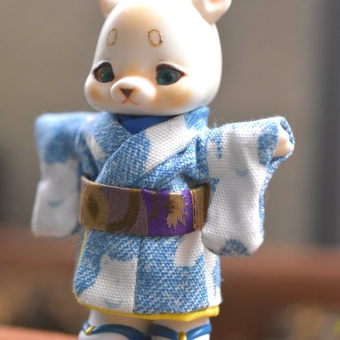 「シロクマ柄」cocoriang   Poi Niya tobiサイズ   お着物