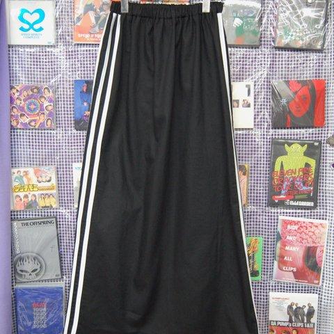 3line　long　skirt:black