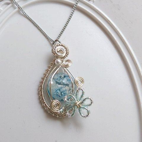 『ちょっとおおきめFlower❁⃘*.ﾟ』Silver〜ネックレス〜