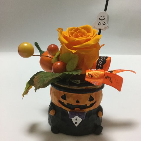 かぼちゃの紳士のハロウィンアレンジ