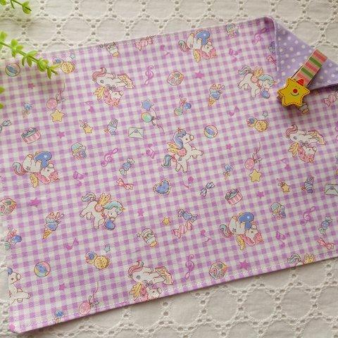 新作柄♡ランチマット♡  20×30cm 25×35cm ユニコーン チェック ゆめかわ 水玉 パステル ランチョンマット