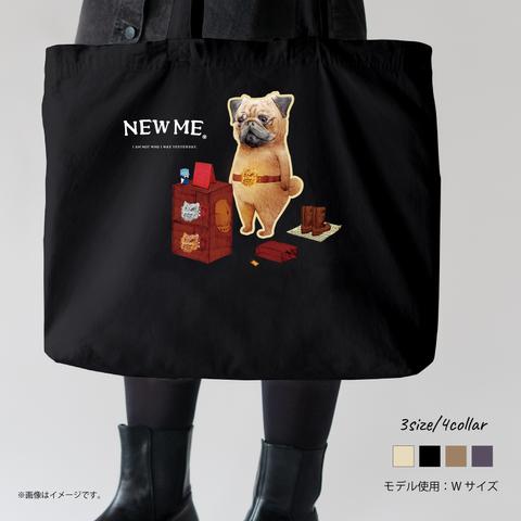 「NEW ME」薄手のしっかりトートバッグ/送料無料