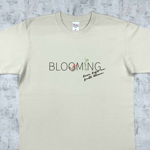  BLOOMING　くすみカラーTシャツ