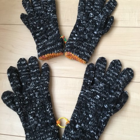 男女ペア✨手編み手袋