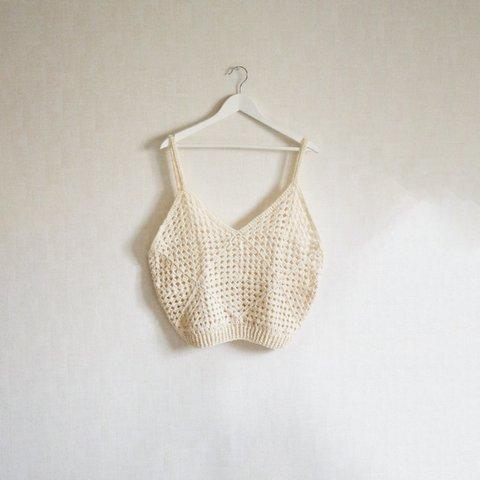 Crochet camisole02/ クロシェ かぎ針