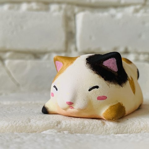 ゴロゴロペンスタンド　三毛猫