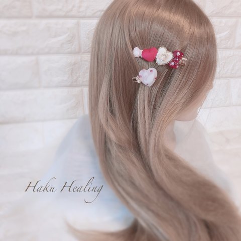 🔔♥️  ヘアクリップ  2つセット