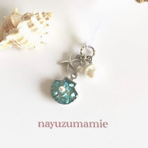 再販★∵Shell&Pearl∴イヤホンジャックピアス【528】E