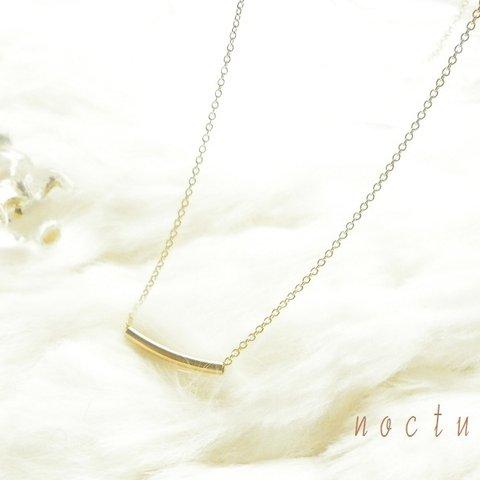 14kgf～gold tube ネックレス