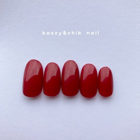 ネイルチップ 〜単色 No.40 RED〜