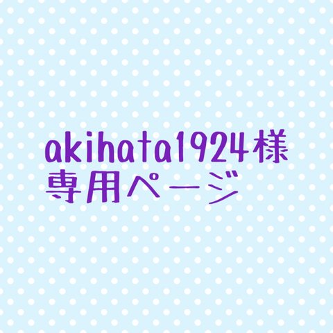 akihata1924様専用ページ