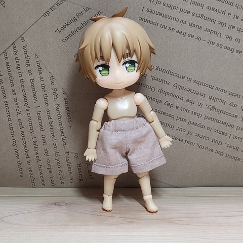 新色☆くすみカラーのハーフパンツ☆ねんどろいどどーる 服☆ピンク　　