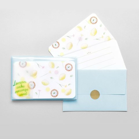 レモンケーキのメッセージカード