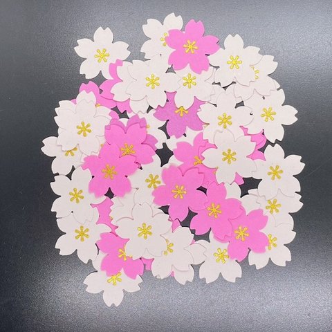 【034】クラフトパンチ 桜 ピンク系 大 200枚