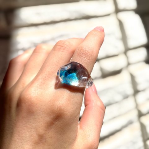 -幻想-　ガラス リング glass ring