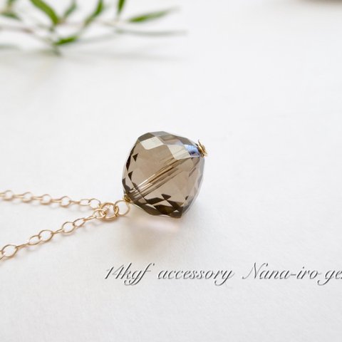 ＊残り1点＊14kgf smokyquartz necklace