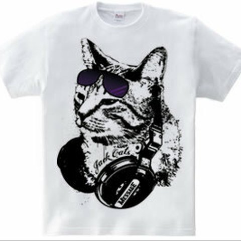 音楽ねこTシャツ「Jack Cats」