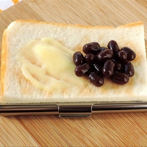 送料無料　食品サンプル　小倉トースト　名刺ケース