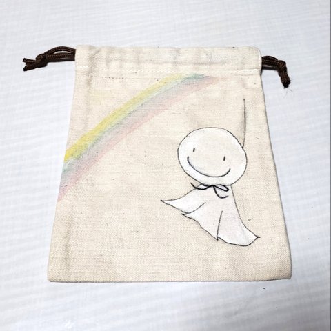 てるてる坊主と虹🌈巾着