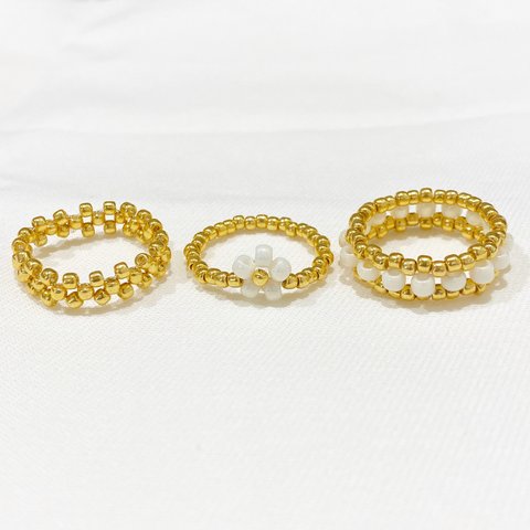 3set【gold×white】