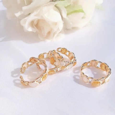 WHITE×GOLD RING