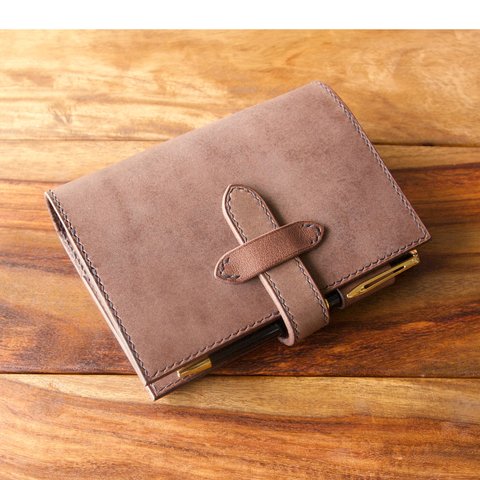 【T様オーダー品】 レザー　システム手帳　ミニ6　Brown