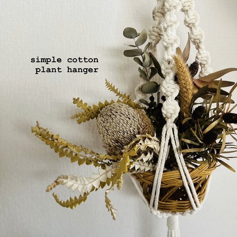 simple cotton plant hanger