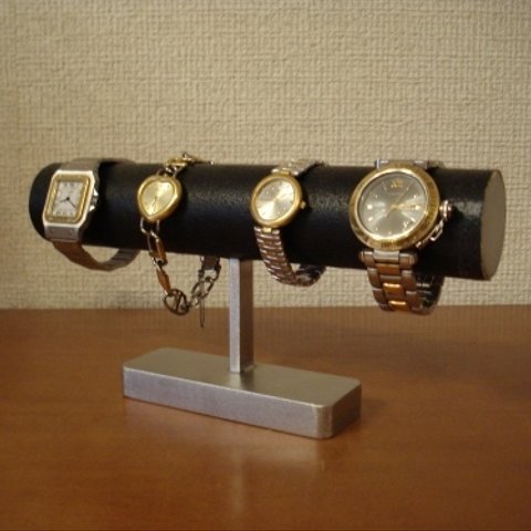 腕時計ケース。4本掛けブラック腕時計スタンド